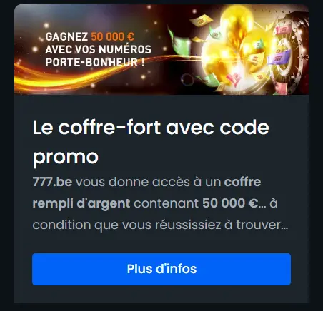 Promotion avec code bonus